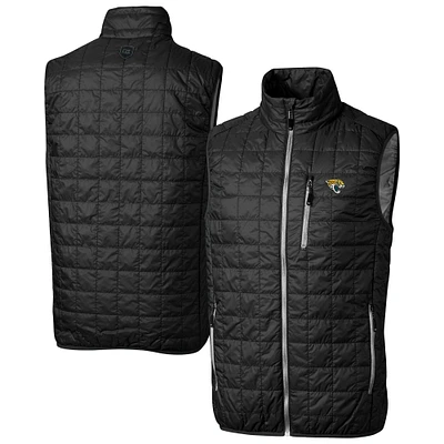 Men's Cutter & Buck Jacksonville Jaguars Rainier PrimaLoft Eco Insulated Full-Zip Puffer Vest