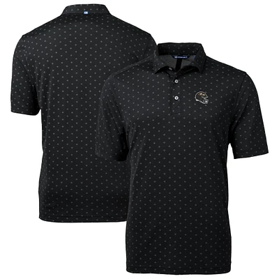 Men's Cutter & Buck Black Baltimore Ravens Big Tall Virtue Eco Pique Tile Print Recycled Polo