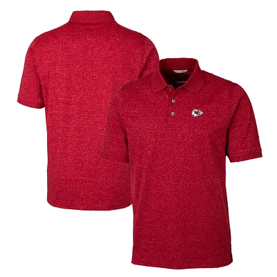 Men's Cutter & Buck Red Kansas City Chiefs Big Tall Advantage Tri-Blend Space Dye Polo