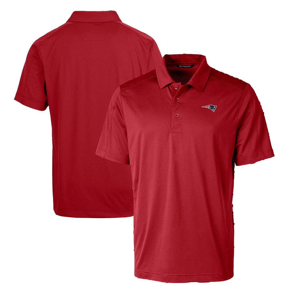 Men's Cutter & Buck Red New England Patriots Big Tall Prospect Eco Textured Stretch Recycled Polo