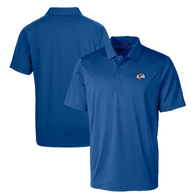 Men's Cutter & Buck Royal Los Angeles Rams Big Tall Prospect Eco Textured Stretch Recycled Polo
