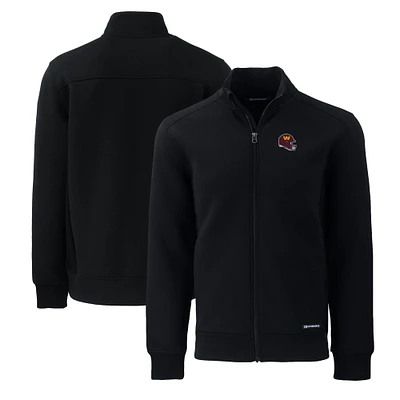 Men's Cutter & Buck Black Washington Commanders Big Tall Roam Eco Recycled Full-Zip Jacket