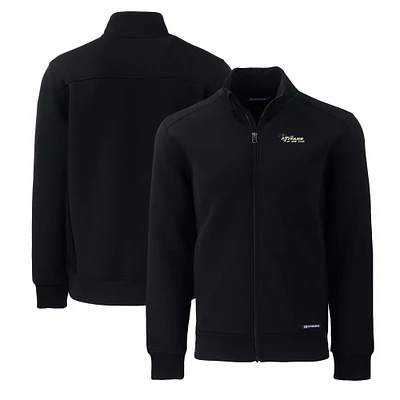 Men's Cutter & Buck Black New York Titans Big Tall Gridiron Classics Roam Eco Recycled Full-Zip Jacket