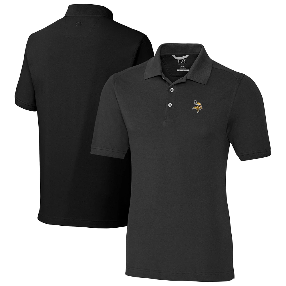 Men's Cutter & Buck Minnesota Vikings Big Tall Advantage Eco Pique DryTec Tri-Blend Polo
