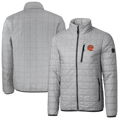 Men's Cutter & Buck Gray Cincinnati Bengals Big Tall Rainier PrimaLoft Eco Insulated Full-Zip Puffer Jacket