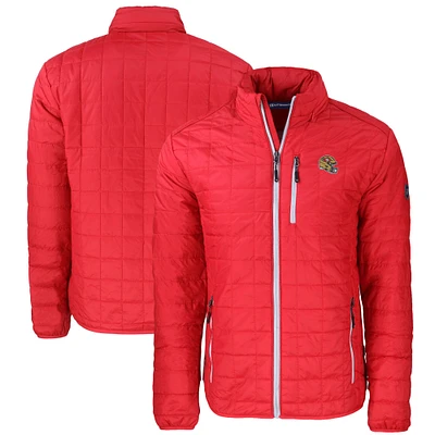 Men's Cutter & Buck Scarlet San Francisco 49ers Big Tall Rainier PrimaLoft Eco Insulated Full-Zip Puffer Jacket