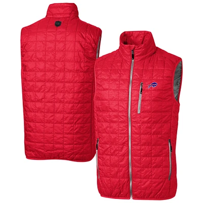 Men's Cutter & Buck Buffalo Bills Big Tall Rainier PrimaLoft Eco Insulated Full-Zip Puffer Vest