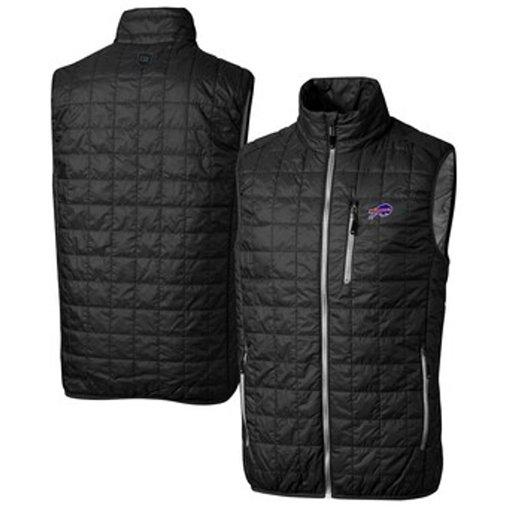 Men's Cutter & Buck Buffalo Bills Big Tall Rainier PrimaLoft Eco Insulated Full-Zip Puffer Vest