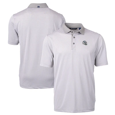 Men's Cutter & Buck Gray Indianapolis Colts Big Tall Virtue Eco Pique Micro Stripe Recycled Polo