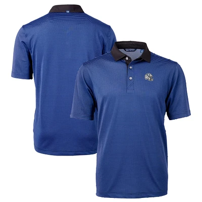 Men's Cutter & Buck Royal Indianapolis Colts Big Tall Virtue Eco Pique Micro Stripe DryTec Tri-Blend Recycled Polo