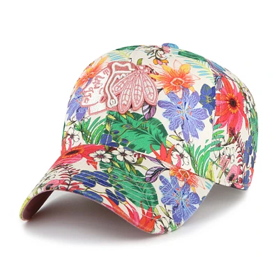 Women's '47 Cream Chicago Blackhawks Pollinator Clean Up Adjustable Hat
