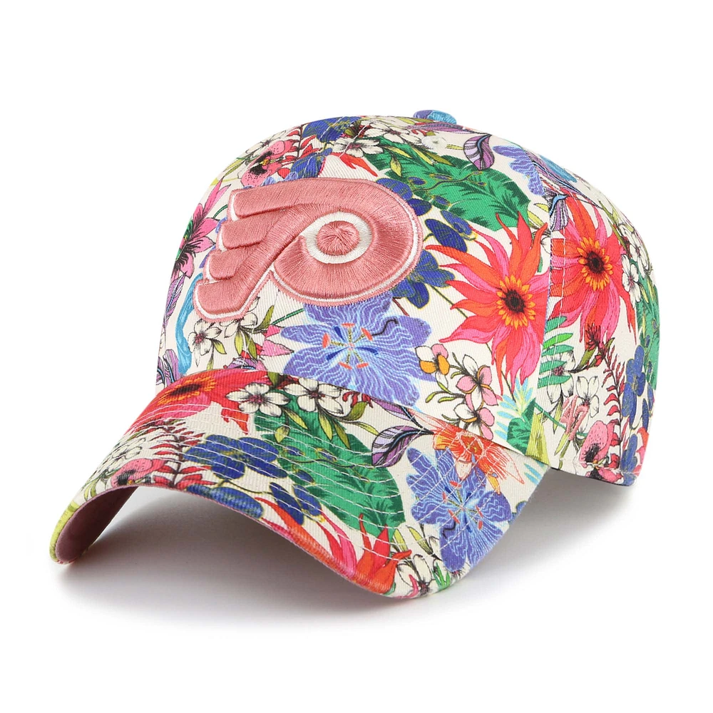 Women's '47 Cream Philadelphia Flyers Pollinator Clean Up Adjustable Hat