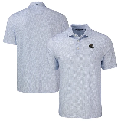 Men's Cutter & Buck Purple Baltimore Ravens Pike Eco Diamond Dot Print Polo