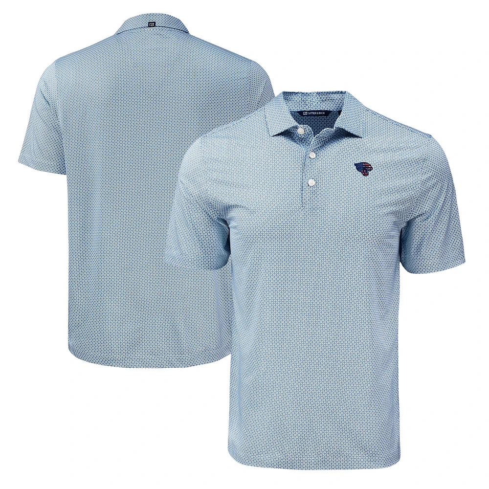 Men's Cutter & Buck Jacksonville Jaguars Pike Eco Diamond Dot Print Polo
