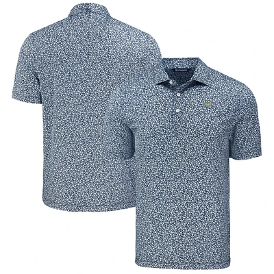 Men's Cutter & Buck Navy Los Angeles Chargers Pike Eco Flora Print Polo