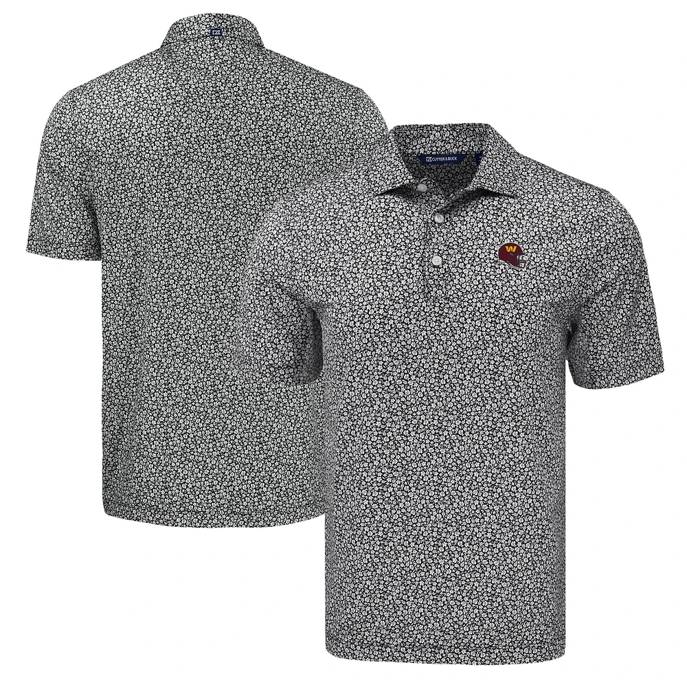 Men's Cutter & Buck Washington Commanders Pike Eco Flora Print Polo
