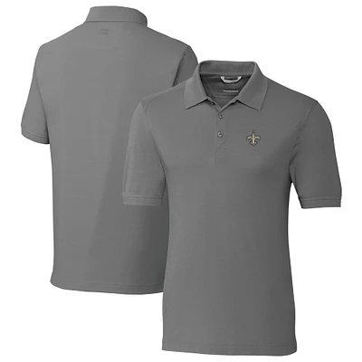 Men's Cutter & Buck New Orleans Saints Big Tall Advantage Eco Pique DryTec Tri-Blend Polo
