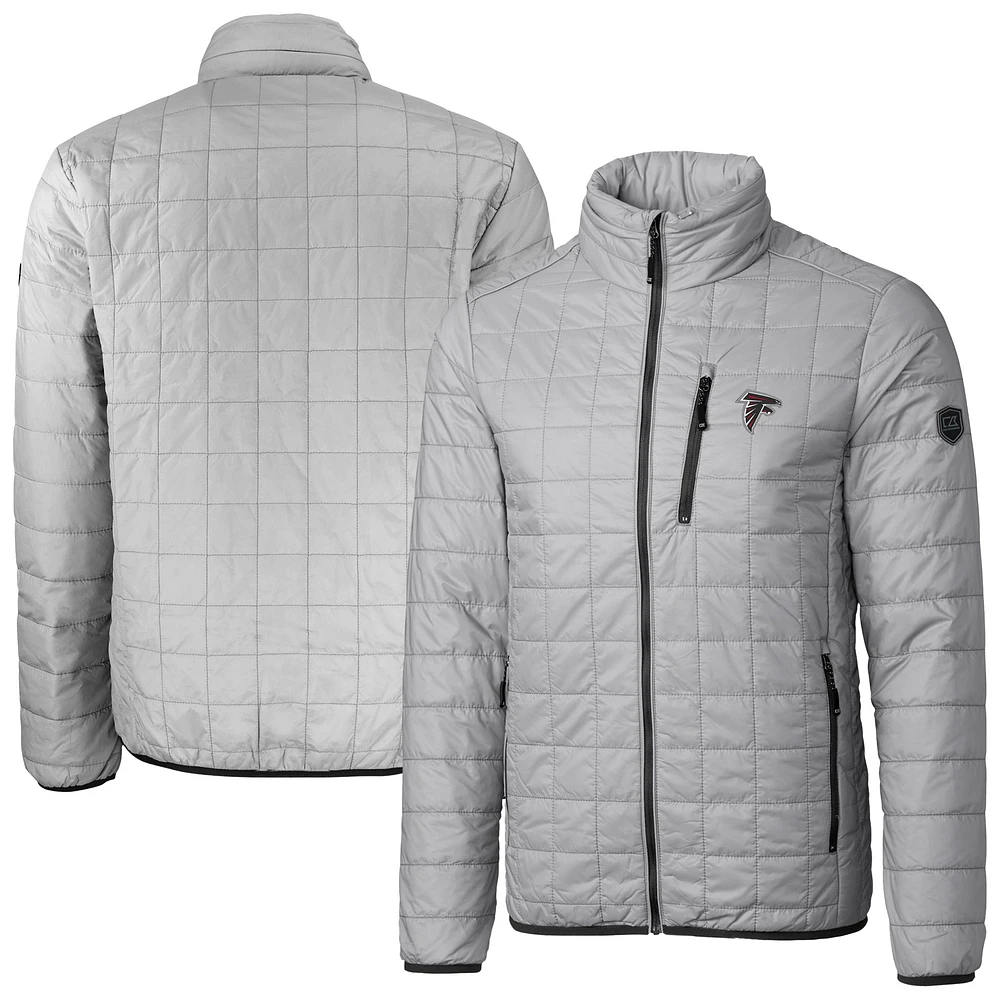 Men's Cutter & Buck Atlanta Falcons Big Tall Rainier Eco Insulated PrimaLoft Full-Zip Puffer Jacket