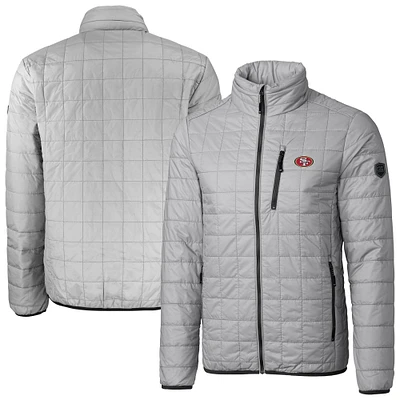 Men's Cutter & Buck Gray San Francisco 49ers Big Tall Rainier Eco Insulated PrimaLoft Full-Zip Puffer Jacket