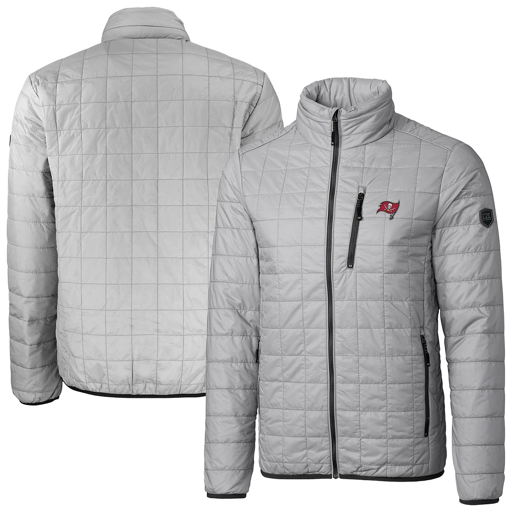 Men's Cutter & Buck Tampa Bay Buccaneers Big Tall Rainier PrimaLoft Eco Insulated Full-Zip Puffer Jacket