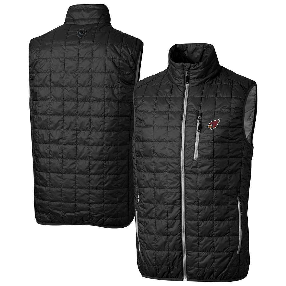Men's Cutter & Buck Arizona Cardinals Big Tall Rainier PrimaLoft® Eco Insulated Full-Zip Puffer Vest