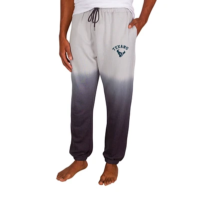 Men's Concepts Sport Gray/Charcoal Houston Texans Dusk Dip Dye Lightweight French Terry Lounge Pants