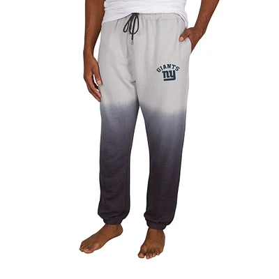 Men's Concepts Sport Gray/Charcoal New York Giants Dusk Dip Dye Lightweight French Terry Lounge Pants