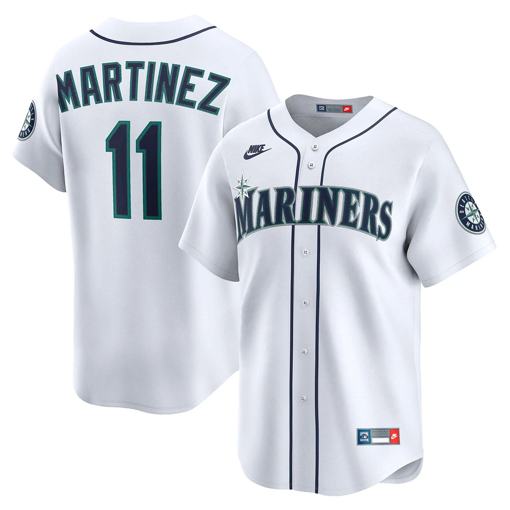 Men's Nike Edgar Martinez White Seattle Mariners Throwback Cooperstown Collection Limited Jersey