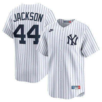Men's Nike Reggie Jackson White New York Yankees Throwback Cooperstown Collection Limited Jersey
