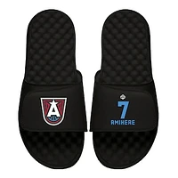 Men's ISlide Laeticia Amihere Black Atlanta Dream Logo Split Slide Sandals