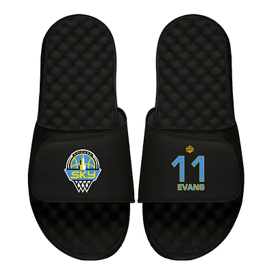 Men's ISlide Dana Evans Black Chicago Sky Logo Split Slide Sandals
