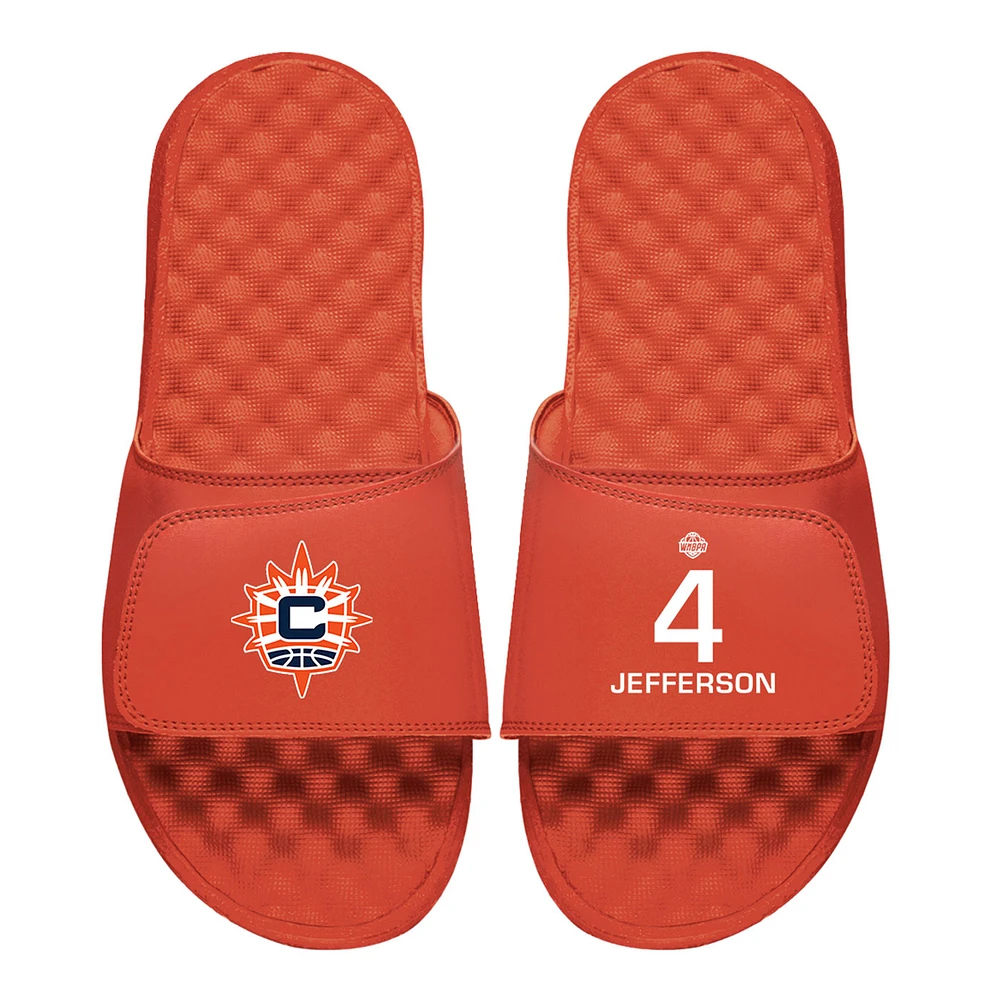 Men's ISlide Moriah Jefferson Orange Connecticut Sun Logo Split Slide Sandals
