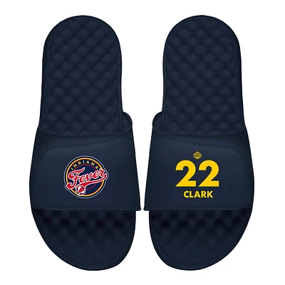 Men's ISlide Caitlin Clark Navy Indiana Fever Logo Split Slide Sandals