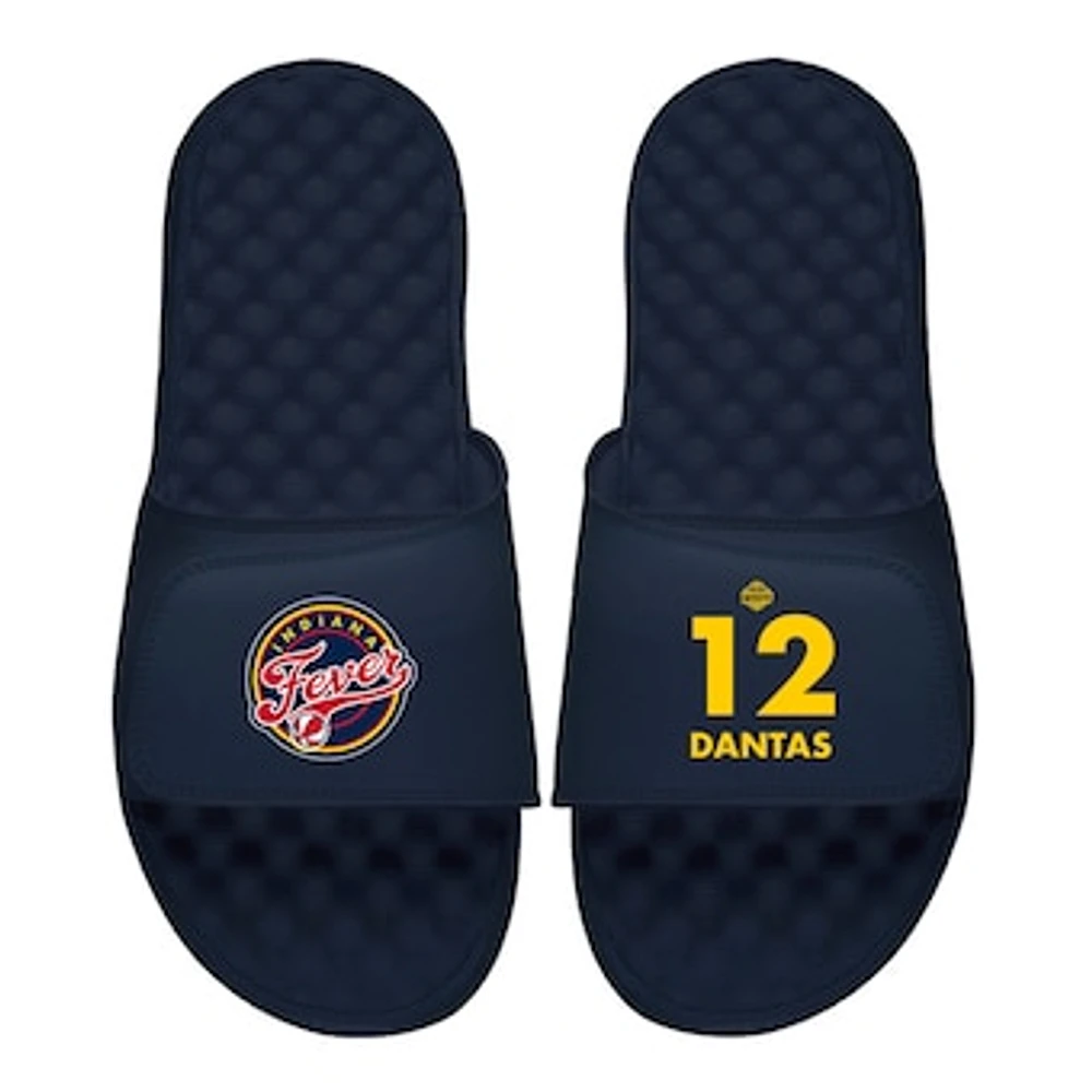 Men's ISlide Damiris Dantas Navy Indiana Fever Logo Split Slide Sandals