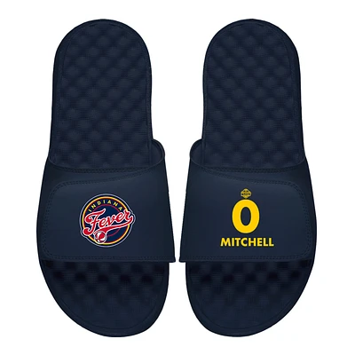 Men's ISlide Kelsey Mitchell Navy Indiana Fever Logo Split Slide Sandals