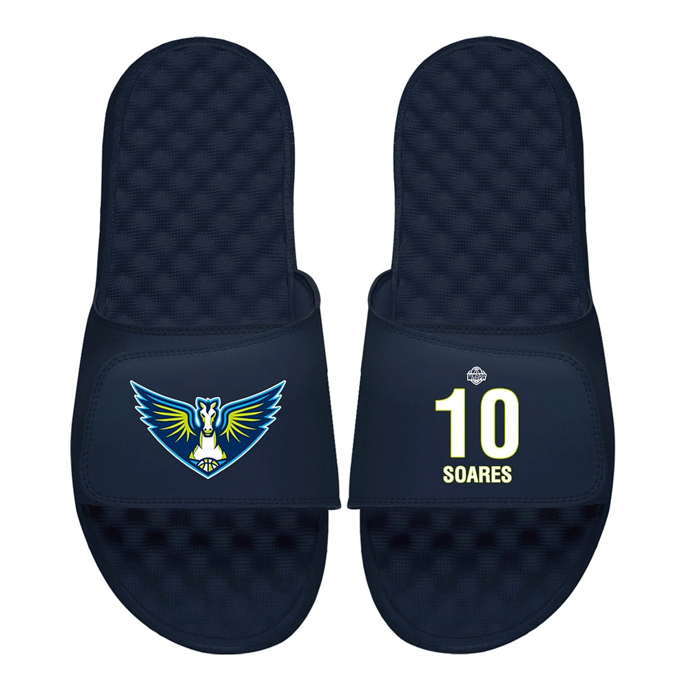 Men's ISlide Stephanie Soares Navy Dallas Wings Logo Split Slide Sandals