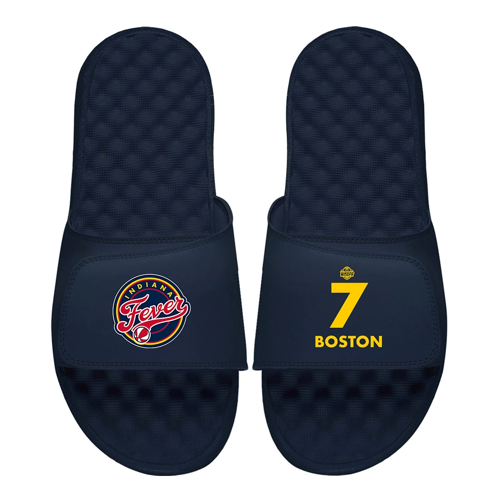 Men's ISlide Aliyah Boston Navy Indiana Fever Logo Split Slide Sandals