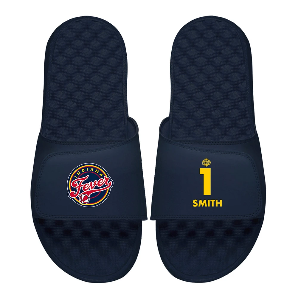 Men's ISlide NaLyssa Smith Navy Indiana Fever Logo Split Slide Sandals