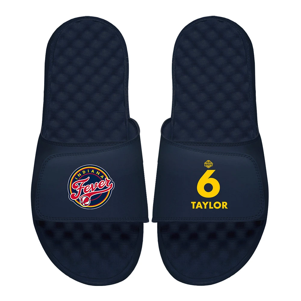 Men's ISlide Celeste Taylor Navy Indiana Fever Logo Split Slide Sandals