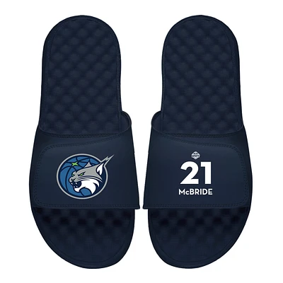Men's ISlide Kayla McBride Navy Minnesota Lynx Logo Split Slide Sandals