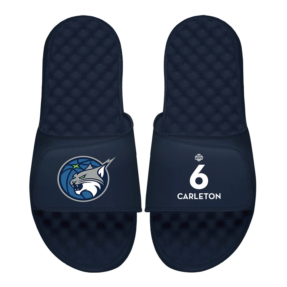 Men's ISlide Bridget Carleton Navy Minnesota Lynx Logo Split Slide Sandals