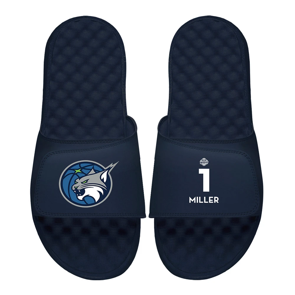 Men's ISlide Diamond Miller Navy Minnesota Lynx Logo Split Slide Sandals