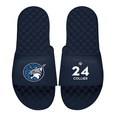 Men's ISlide Napheesa Collier Navy Minnesota Lynx Logo Split Slide Sandals