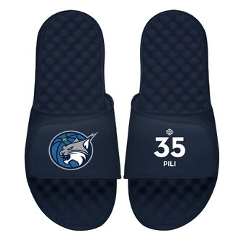 Men's ISlide Alissa Pili Navy Minnesota Lynx Logo Split Slide Sandals