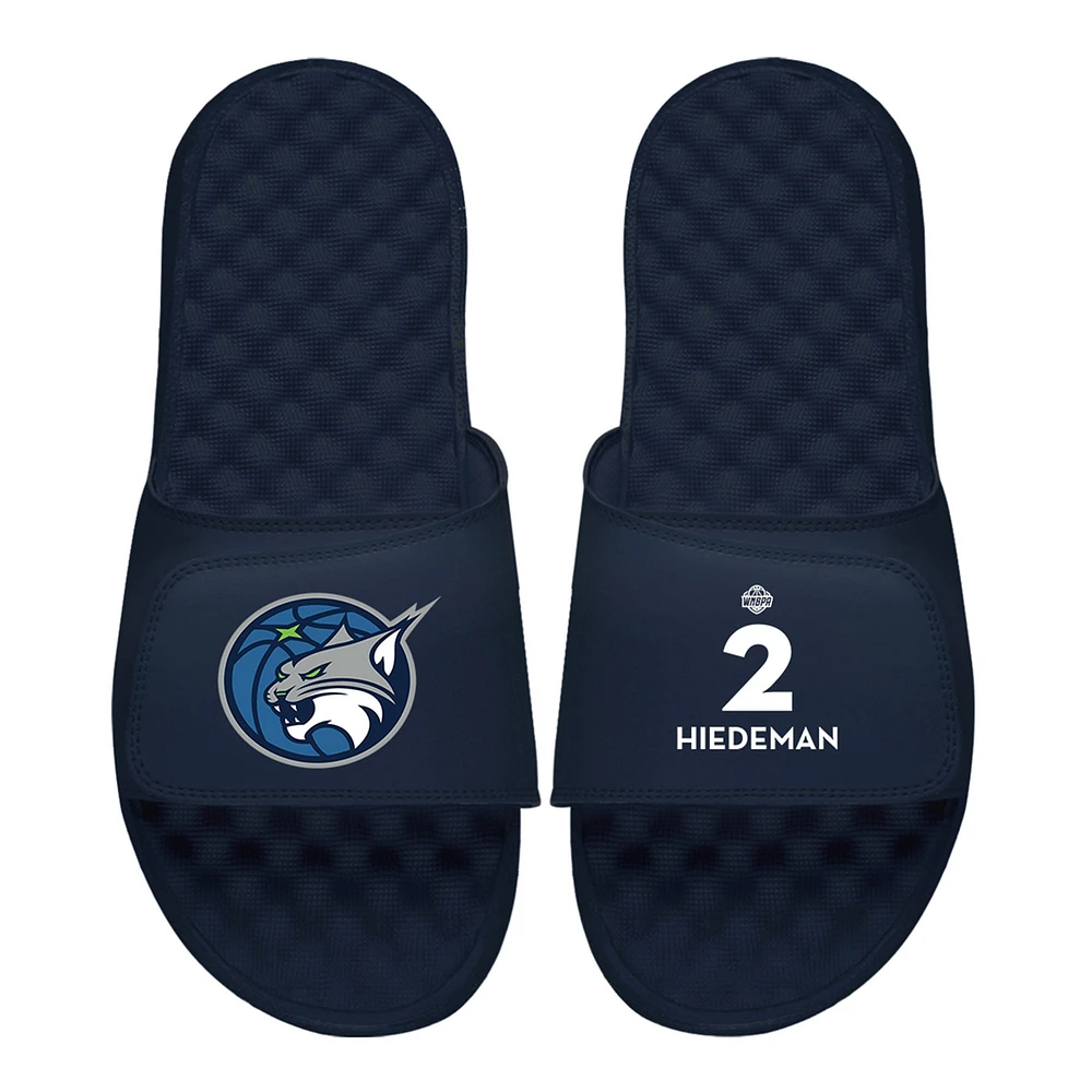 Men's ISlide Natisha Hiedeman Navy Minnesota Lynx Logo Split Slide Sandals