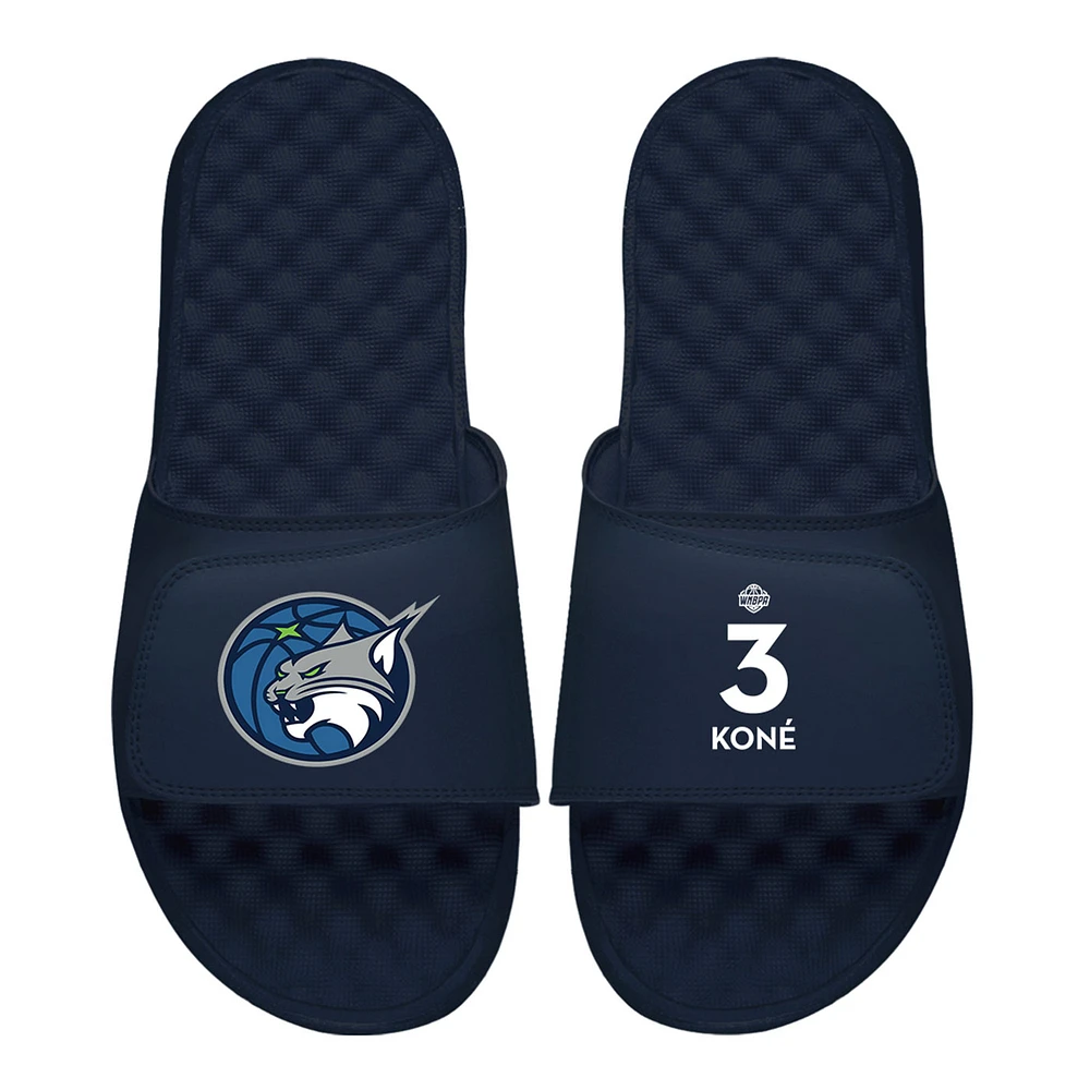Men's ISlide Sika Koné Navy Minnesota Lynx Logo Split Slide Sandals
