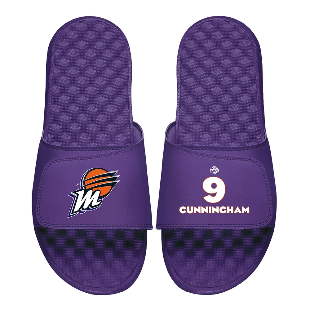 Men's ISlide Sophie Cunningham Purple Phoenix Mercury Logo Split Slide Sandals