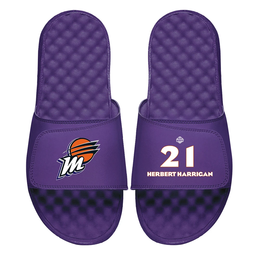 Men's ISlide Mikiah Herbert Harrigan Purple Phoenix Mercury Logo Split Slide Sandals