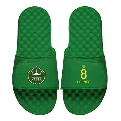 Men's ISlide Joyner Holmes Green Seattle Storm Logo Split Slide Sandals