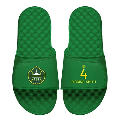 Men's ISlide Skylar Diggins-Smith Green Seattle Storm Logo Split Slide Sandals